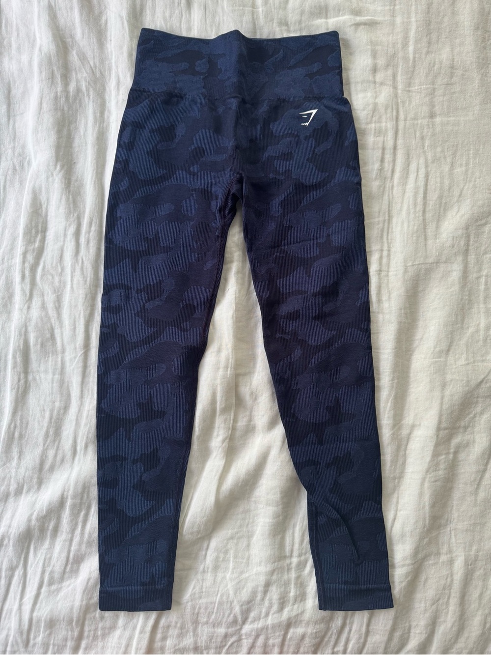 Gymshark Navy Camo High-Rise Seamless Leggings